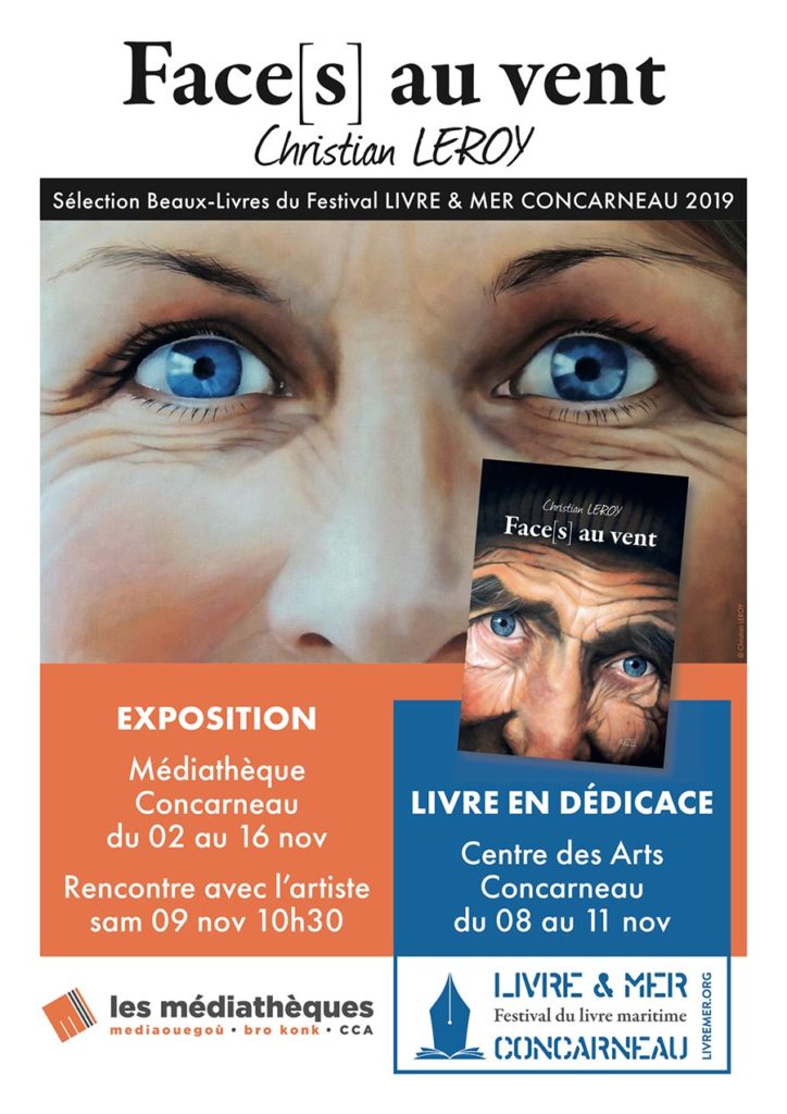 Affiche Festival Livre & Mer - Médiathèque - Concarneau 2019 - Christian LEROY